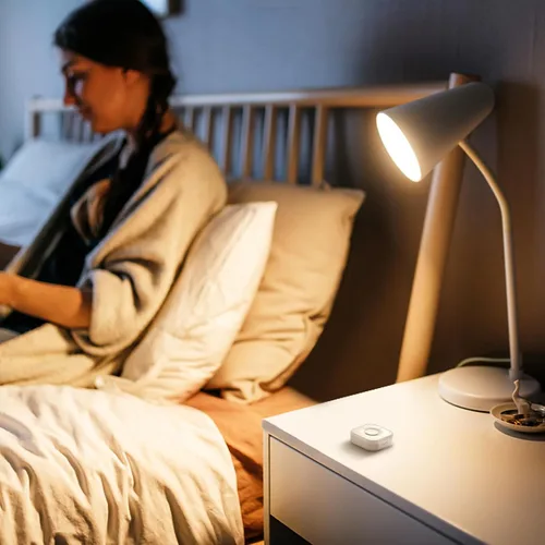 Vista 3 de Botón inteligente Onvis, interruptor inteligente de 5 teclas, controlador de escena, compatible con Apple HomeKit, activa automáticamente accesorios