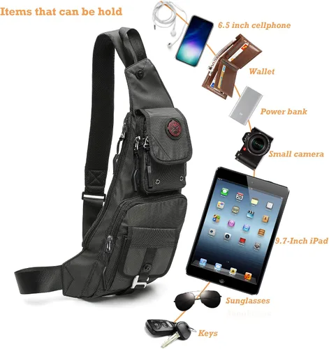 Vista 66 de Nicgid Sling Bag - Mochila bandolera para hombre), LYSB01NH075BJ-SPRTSEQIP