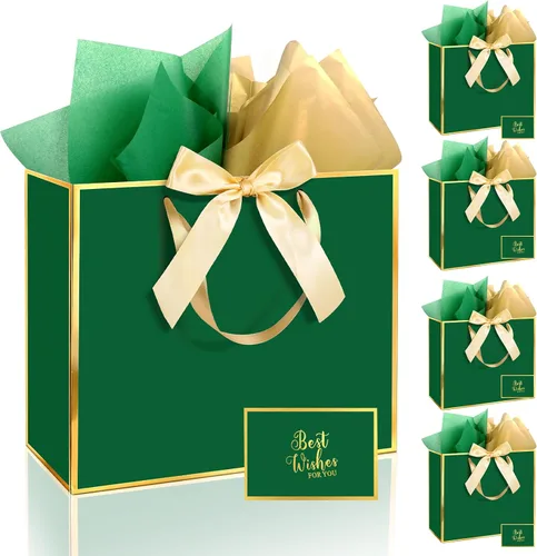 Vista 20 de Ethhqu Bolsas de regalo grandes con asas