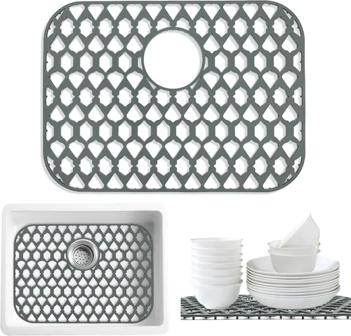 Vista 13 de SAMSIER Alfombrillas protectoras de silicona para fregadero