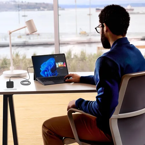 Vista 3 de Cargador Surface Pro de 65 W USB C compatible con Microsoft Surface Pro 12 11 13 pulgadas 10 9, Surface Laptop 7 6 5, Surface Pro 2 en 1 13 pulgadas