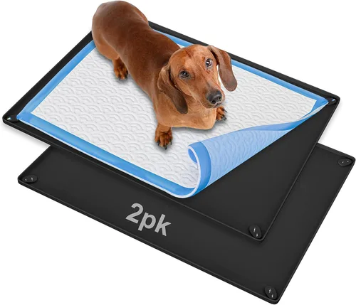 Vista 28 de Bandeja para orina de perro para almohadillas de orina de 30 x 36 pulgadas Gris