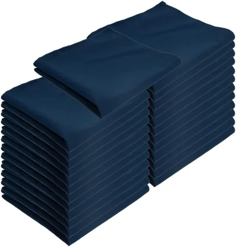 Vista 8 de Arkwright Servilletas de tela para restaurante, (paquete de 25) servilletas de poliéster hilado con bordes con dobladillo, ideal para cenas, bodas