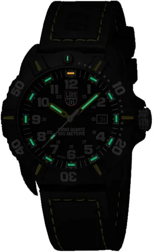 Vista 2 de Luminox Navy Seal XS3025 - Reloj de buceo militar de 1732in función de fecha negra resistente al agua 6562ft Negro