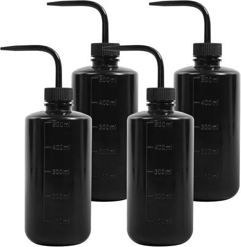 Vista 15 de Paquete de 4 botellas de lavado de tatuajes con difusor de chorro de agua (negro, 5.1 fl oz)