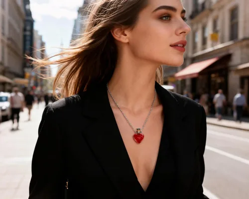 Vista 5 de DS. DISTINCTIVE STYLE Collar de Frasco en Forma de Corazón Colgante de Botella de Perfume Collar de Frasco de Sangre para Líquido Joyería