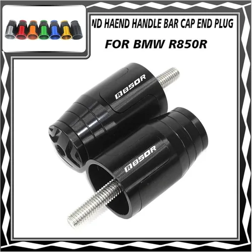 Vista 3 de 7/8" 0.866 in Agarres de manillar de motocicleta extremo de la barra del mango del extremo del tapón para BMW R850R R 850 R R850 R 1994-2002 Puños