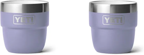 Vista 9 de YETI Rambler - Vaso apilable de 4 onzas, acero inoxidable, taza de café/espresso aislada al vacío, 2 unidades Blanco