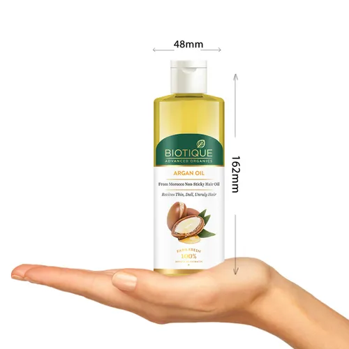 Vista 4 de Biotique Aceite de argán de Marruecos Aceite capilar 6.8 fl oz