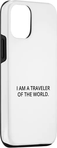 Vista 3 de iPhone 14 Soy un viajero del mundo. Case