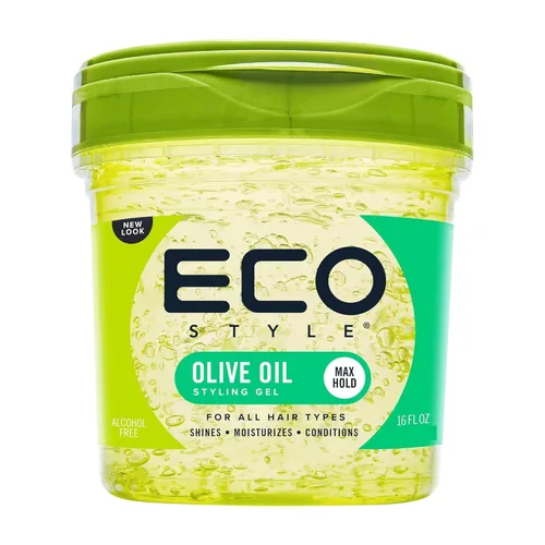 Vista 5 de ECOCO Gel de estilo profesional de Styler, Aceite de oliva, Max Hold 10, 16 oz, grande (I811A)
