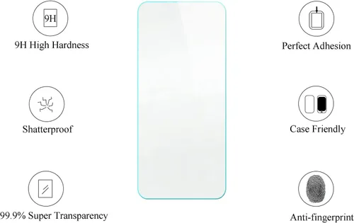 Vista 3 de Aroepurt Bounce SL201D - Funda compatible con Bounce SL201D con protector de pantalla de vidrio templado, efecto luminoso, YGH-LZM