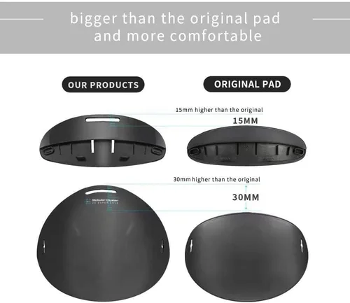 Vista 4 de Globular Cluster Comfortable Kit Compatible with Meta Quest Pro-Soft and Bigger Forehead Pads and Rear Pads with Top Strap Added