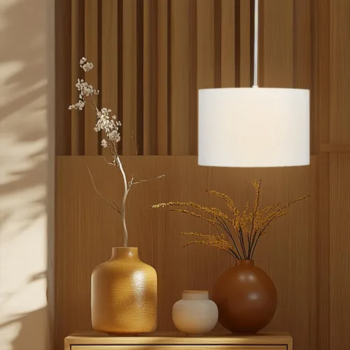 Vista 6 de ZSLAIFU Luz colgante enchufable de 15 pies con interruptor, luces colgantes con cable enchufable, lámpara colgante con control remoto, lámpara Blanco