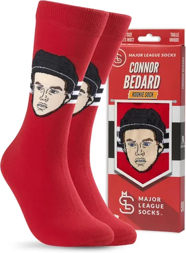 Vista 8 de Major League Socks - NHL CHICAGO BLACKHAWKS - Calcetines de hockey para hombres y mujeres, regalo para fanáticos del hockey en todas las ocasiones