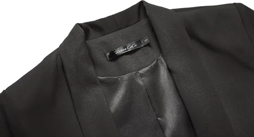 Vista 4 de Urban Coco Womens Work Office Blazer Jacket Open Front Business Casual Suit Jacket