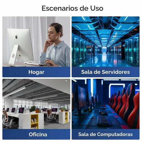 Vista 7 de Cable Ethernet Cat 8 de 50 pies, cable de conexión LAN de alta velocidad de 40 Gbps 2000 Mhz con conector RJ45 chapado en oro, cable de Internet
