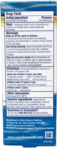 Vista 6 de Oasis Spray bucal hidratante para una boca seca, sabor a menta suave, 1 onza líquida, paquete de 2