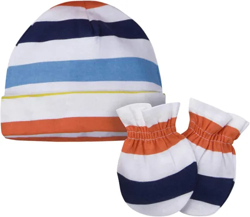 Vista 3 de Onesies Brand Juego de gorras y manoplas de 12 piezas para bebés