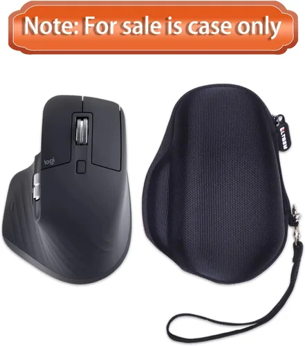 Vista 8 de LTGEM - Funda para mouse compatible con Logitech MX Master 4/3S/3/2S, mouse inalámbrico ergonómico, bolsa de almacenamiento de viaje para oficina