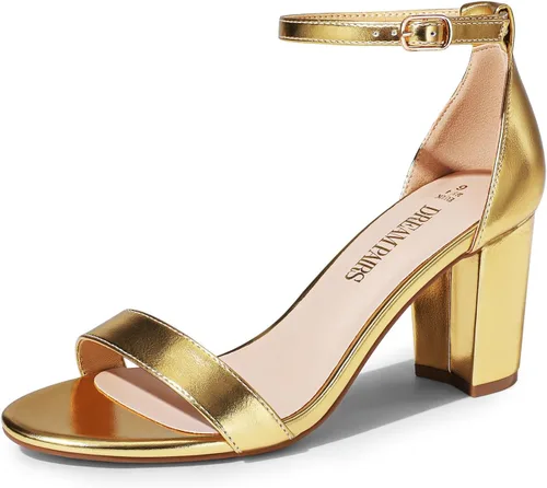 Vista 19 de DREAM PAIRS - Sandalias de tacón grueso y bajo para mujer