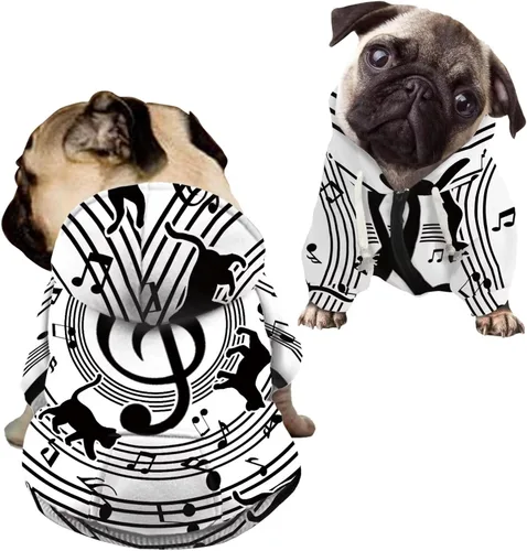 Vista 12 de Howilath Sudaderas con la bandera estadounidense para perros medianos, abrigo de invierno con diseño de pata de cachorro, ropa cálida con capucha