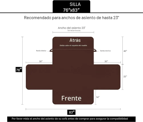 Vista 6 de U-NICE HOME Fundas reversibles para sillas reclinables, beige/beige