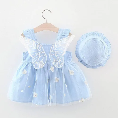 Vista 3 de Vestido tutú de verano para niñas pequeñas, sin espalda, vestido de princesa para fiesta de cumpleaños, vestido de verano con lazo floral