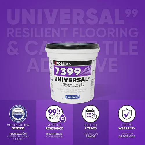 Vista 2 de Roberts UNIVERSAL99 Adhesivo resistente para pisos y alfombras, 1 galón (3.78 L)
