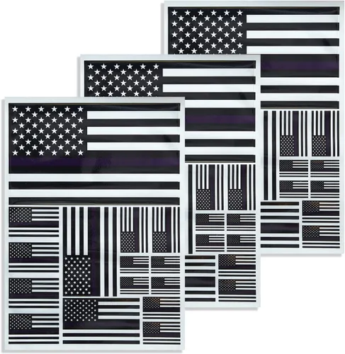 Vista 16 de CANTENDO Paquete de 3 calcomanías de bandera afroamericana, banderas negras afroamericanas, calcomanías reflectantes de vinilo para automóvil