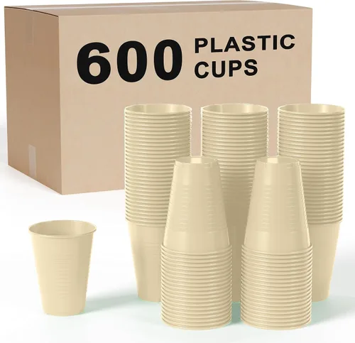 Vista 13 de Party Solids Vasos de plástico negros - 12 onzas, paquete de 100