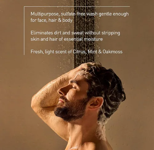 Vista 3 de Jack Black Body & Hair Cleanser – Mens Body Wash, Mens Shampoo, Skin Care, Hair Care, Body Wash Men, Sulfate–Free