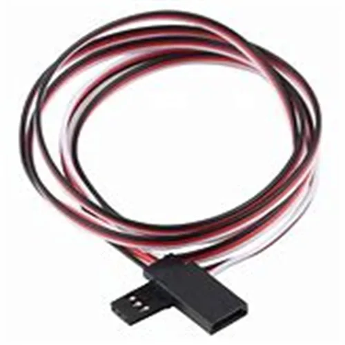 Vista 7 de Extensión servo de 3 pines, cable de extensión servo macho-hembra JR, utilizado para aviones RC Quadcopter (5 tamaños) 3.9 in/3.94In 5 piezas..