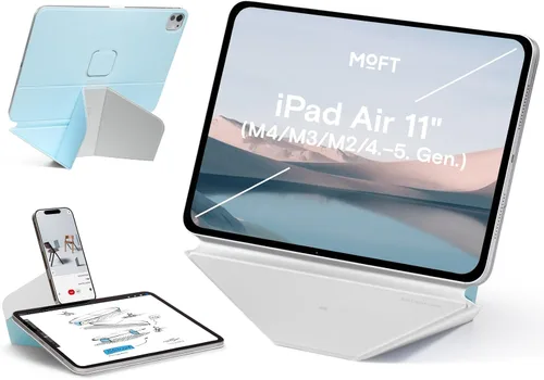 Vista 42 de MOFT Soporte dinámico para tablet compatible con iPad mini A17 Pro 2024 y iPad mini 6th A15 2021, funda magnética delgada para tablet con más de 20