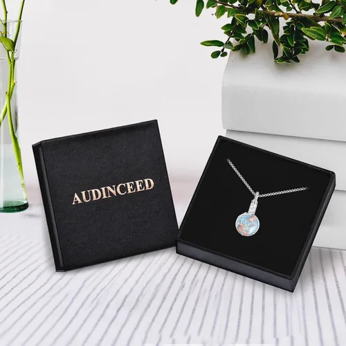 Vista 9 de Cremation Jewelry - Collar de urna de plata de ley 925 para cenizas para mujeres y hombres, colgante conmemorativo para cenizas humanas, recuerdo