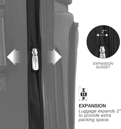 Vista 4 de Travel Select Amsterdam - Equipaje vertical y expandible con ruedas, Gris