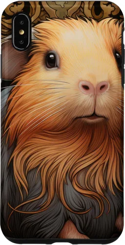 Vista 11 de iPhone 16 Guinea Pig Art Nouveau Abstract Case