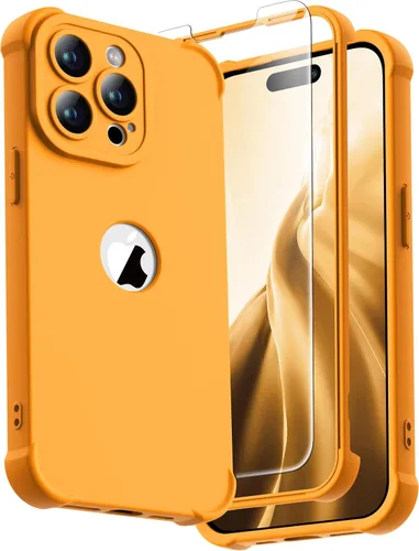 Vista 105 de ORETECH Funda para iPhone 11, con [2 protectores de pantalla de vidrio templado] [prueba de caídas de grado militar de 10 pies]