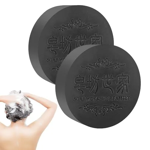 Vista 8 de Black & Thick Fallopia Multiflora Shampoo Bar con extracto He Shou Wu – Limpia profundamente, promueve el crecimiento, previene la pérdida