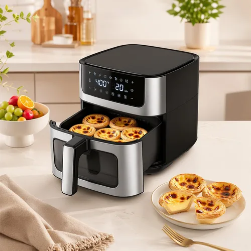 Vista 8 de Air Fryer 6.34 QT, Airfryer with Viewing Window and 8 Presets