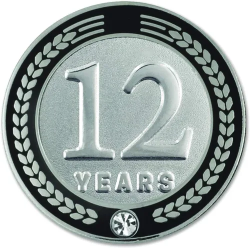 Vista 38 de PinMart Years of Service Award Employee Recognition Gift Pin de solapa - Negro
