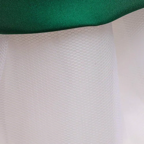 Vista 5 de 3M-9T Vestido de flores para bebé y niña, bordado, para concursos, fiestas y bodas, de encaje, de TUIJI Verde
