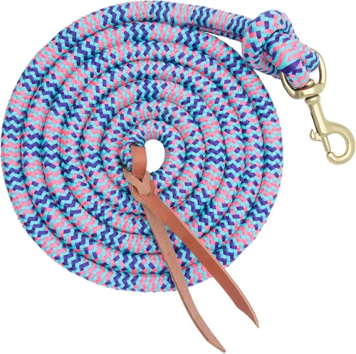 Vista 11 de Cuerda de Guía Weaver Equine Performance, Cuerda de Guía Larga para Caballo con Enganche Rápido para Cabestro, Agarre Suave y Cómodo, Equipo