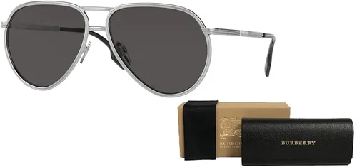 Vista 3 de BURBERRY Scott BE3135 Pilot Sunglasses for Men BUNDLE With Designer iWear Complimentary Eyewear Kit