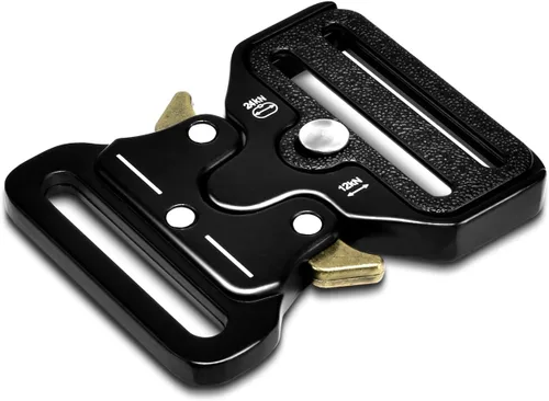 Vista 8 de Hebilla táctica de 3/4 pulgadas para pulseras de paracaídas, hebilla táctica de cuerda de paracaídas de metal para chaleco táctico, collar de perro