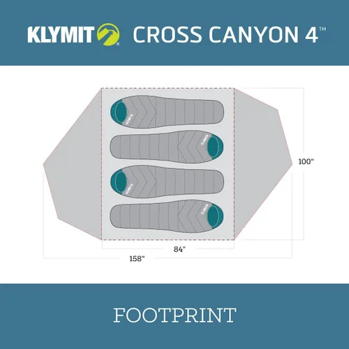 Vista 4 de Klymit Carpas Cross Canyon 4 Tienda