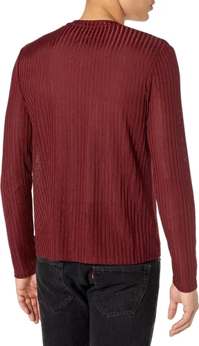 Vista 2 de GUESS Almacén de manga larga con cuello en V para hombre