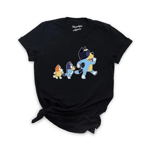 Vista 5 de Bluey & Friends T-Shirt, Bluey Disney Shirt, Bluey Shirt, Disney Shirts For Men, Disney Shirts For Women, Bluey Shirt For Kids, Disney Shirt Kids