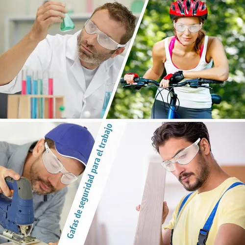 Vista 7 de Salfboy Clear Safety Glasses Bulk for Men, Ansi Z87.1 Protective Eyewear