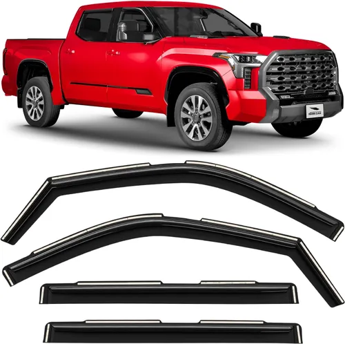 Vista 65 de Voron Glass in-Channel Rain Guards for Chevy Equinox 2018-2024 Para Equinox 18-24